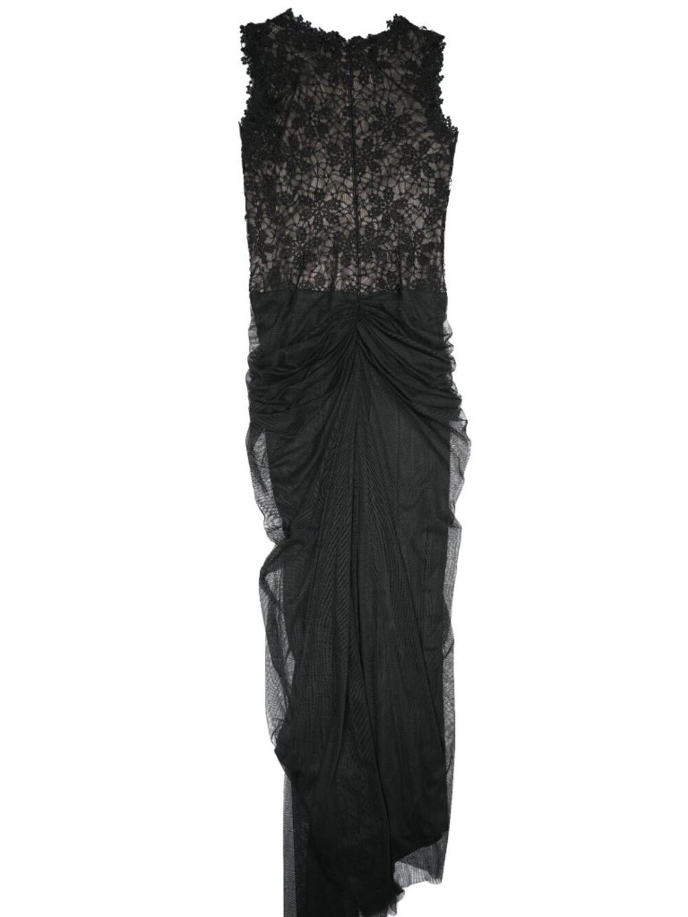Tadashi Shoji Floral Lace Sleeveless Gown in Black - Picture 5 of 7